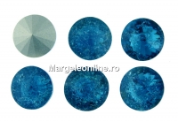 Ideal crystals, rivoli, mix indicolite crackled, 14mm - x2