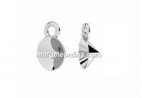 Baza pandantiv ag 925 chaton 6mm Preciosa si Ideal - x2