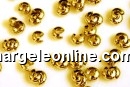 Acoperitor crimp, argint 925 placat cu aur, 3.5mm - x2
