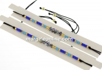 Bratara cod Morse, cristale diamond cut, reglabila - x1