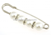 Brosa 4 perle de 12 mm - x1
