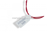 Etichete pentru bijuterii, argintiu metalizat - x20buc