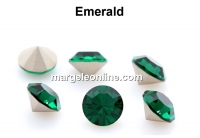 Preciosa chaton SS45, emerald, 10mm - x2