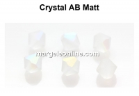 Preciosa, margele bicone, crystal aurore boreale MAT, 4mm - x40
