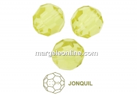 Preciosa, margele, rotund fatetat, jonquil, 3mm - x10