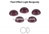 Preciosa, cabochon perla cristal, light burgundy, 4mm - x4