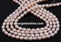 Sirag Perle de cultura - 7.5x6mm, light peach