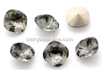 Ideal, fancy square, black diamond, 8mm - x2