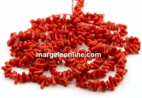 Margele Coral natural Sardinia, rosu somon, grad A+, 6-10mm