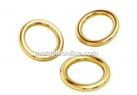 Zale sudate argint 925 placat cu aur, 4.9x0.7mm - x10