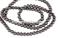 Margele hematit, round, 3.3mm