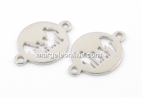 Link Familie, argint 925 rodiat, 14mm - x1