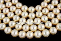 Perle Ideal premium, light gold, 4mm - x100