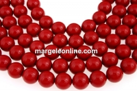 Perle Ideal premium, red coral, 6mm - x50