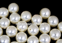 Perle Ideal cu un orificiu, cream, 8mm - x2