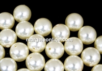Perle Ideal cu un orificiu, light cream, 10mm - x2