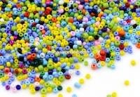 Margele de nisip, mix opac 2mm - x100g