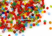 Margele de nisip, mix colour line, 4mm - x100g