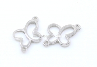 Link fluture, argint 925 placat cu rodiu, 13mm - x1