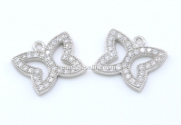 Pandantiv fluture, argint 925 placat cu rodiu, 11mm - x1