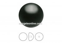 Preciosa, cabochon perla cristal, magic black, 16mm - x2