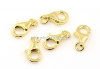 Incuietoare carabina clasica , argint 925 placat cu aur light, 11x7mm - x1