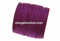 Bobina snur matase pentru bratari, burgundy, 0.9mm - x90m