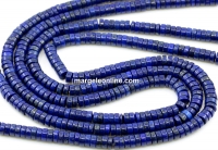 Lapis lazuli beads, heishi disc, 4.8mm