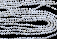 Moonstone beads, faceted round, 3.3mm