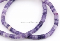 Amethyst Beads, heishi disc, 4.5mm