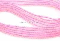 Rose Quartz beads, round, 2.3mm