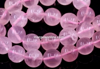 Rose Quartz Beads, round, 14mm