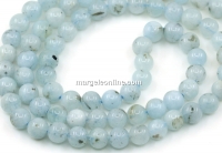 Margele Acvamarin, rotund, 5.5mm