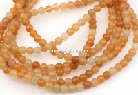 Margele Aventurin rosu, rotund, 4.5mm