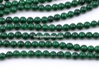 Margele Jad sintetic, rotund, verde, 4.5mm