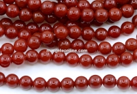 Margele Carneol, rotund, 6mm