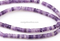 Margele Ametist, disc heishi, 4.5mm