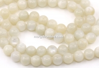 Margele Piatra lunii naturala, rotund, 8.5mm