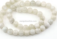 Margele Piatra lunii naturala, rotund, 8mm