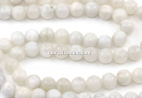 Natural Moonstone Beads, Round, 8mm