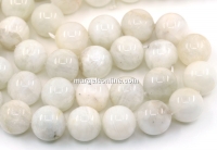 Natural Moonstone Beads, round, 12mm
