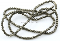 Margele Pirita naturala, rotund, 2.2mm