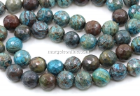 Calsilica Beads, Super, Round Faceted, 10mm