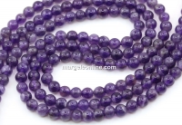 Margele Ametist, rotund, 4.5mm
