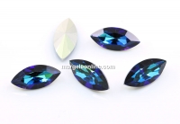 Precious navette, bermuda blue, 10mm - x2