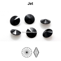 Precious rivoli, jet, 12mm - x2