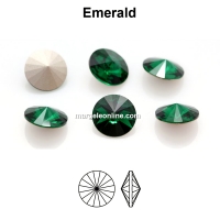 Precious rivoli, emerald, 14mm - x1