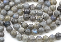 Labradorite Beads, Intense, Round, 8mm