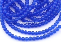 Margele jad albastru, rotund, 4.5mm