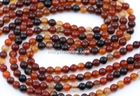 Margele Agate, rotund, 4mm